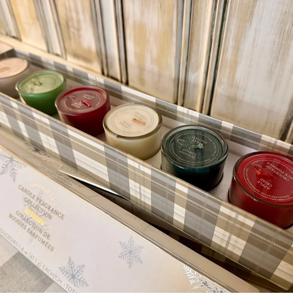 PIER 1 IMPORTS, CHRISTMAS 2015, CANDLE FRAGRANCE COLLECTION, SET/2. NEW IN BOX.
